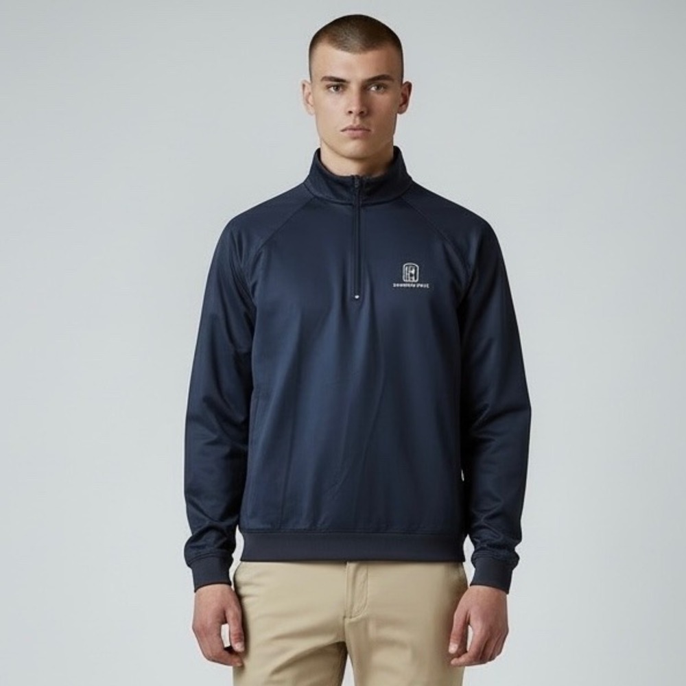 FootJoy Jacket Pullover Men's Blue XL 1/4 Zip Golf Nylon Performance Windbreaker